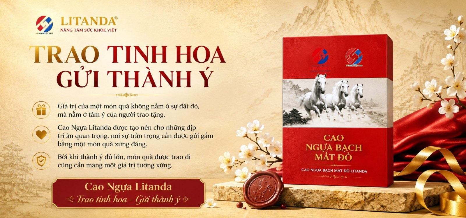 cao ngựa litanda trao tinh hoa gửi thành ý